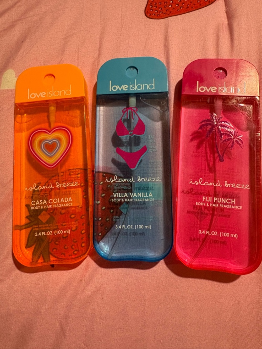 Love Island Island Breeze Body & Hair Fragrance Spray - Pink (Fiji Punch)